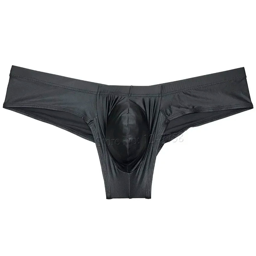 Sexy Men's Shiny Silk Mini Bikini Underwear