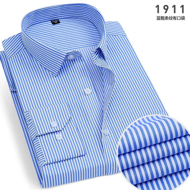 Mens Long-sleeved Non-ironing Anti-wrinkle Shirts