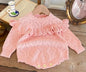 Baby Girls Knitted Bodysuit Long Sleeve Ruffled
