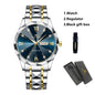 Diamond Luxury Night Glow Double Calendar Quartz