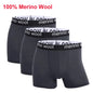 Men Merino Wool Boxer Briefs Soft Breathable