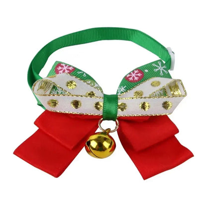 New Year's Christmas Pet Collar with Bell