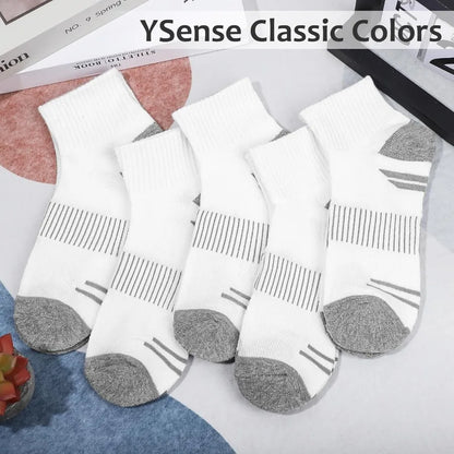 8 Pairs Crew Socks for Women Men