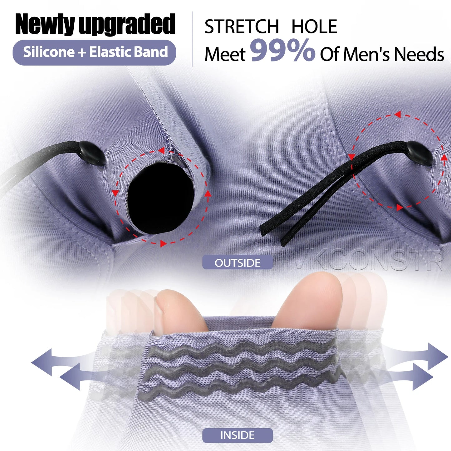 Dual Pouch Breathable Physical Therapy Boxers Men
