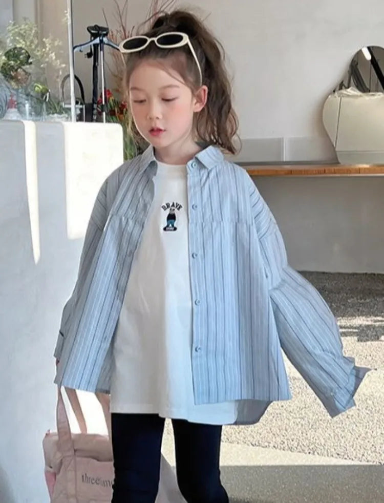 Stylish Lightweight Long Sleeve Tween Girls Shirt