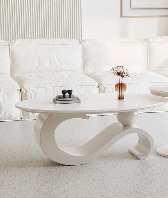 Retro Coffee Table Beauty Luxury Oval Classic