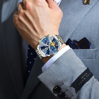 POEDAGAR Luxury Watch Top Original Waterproof Chronograph