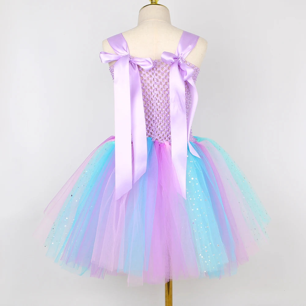Princess Mermaid Tutu Dresses Costume for Kids