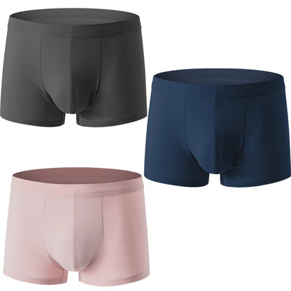 3pcs Oversize Man Underwear Comfortable Loose Boxers