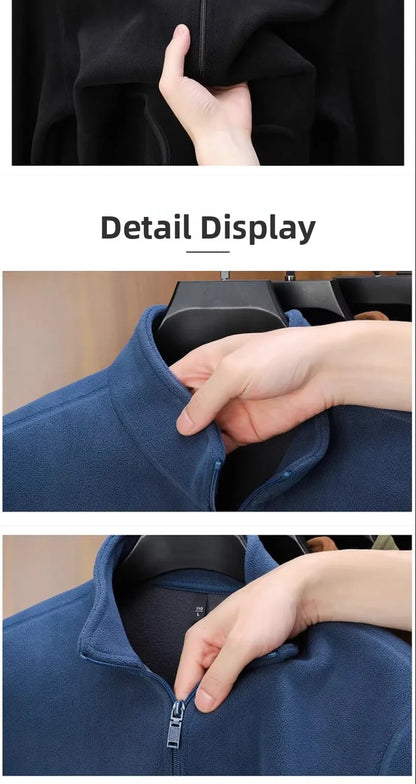 Zipper Hoodie Sweatshirt Fleece Lined Cardigan Jacket
