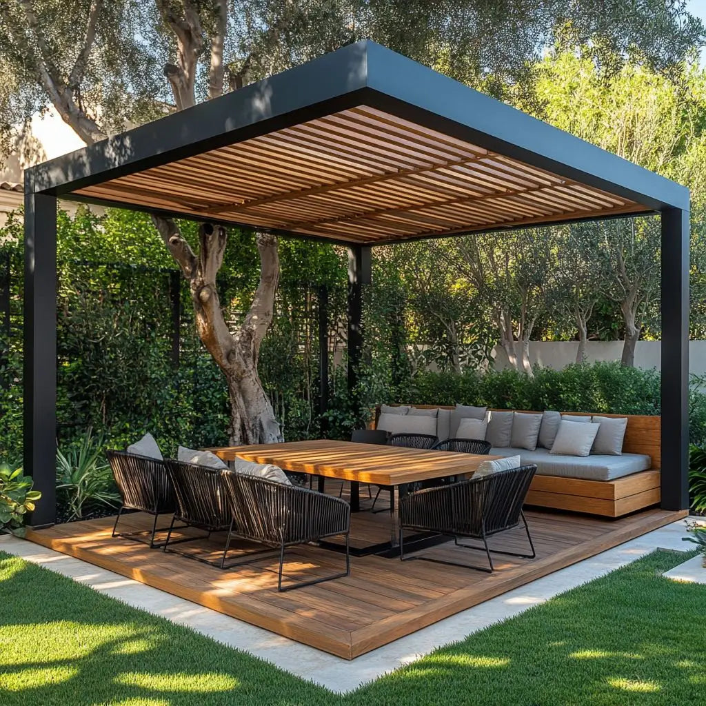 Aluminum Louvered Sunroof Pergola Roof Canopy