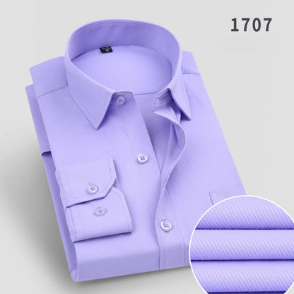 double collor Full shirts for men plus size