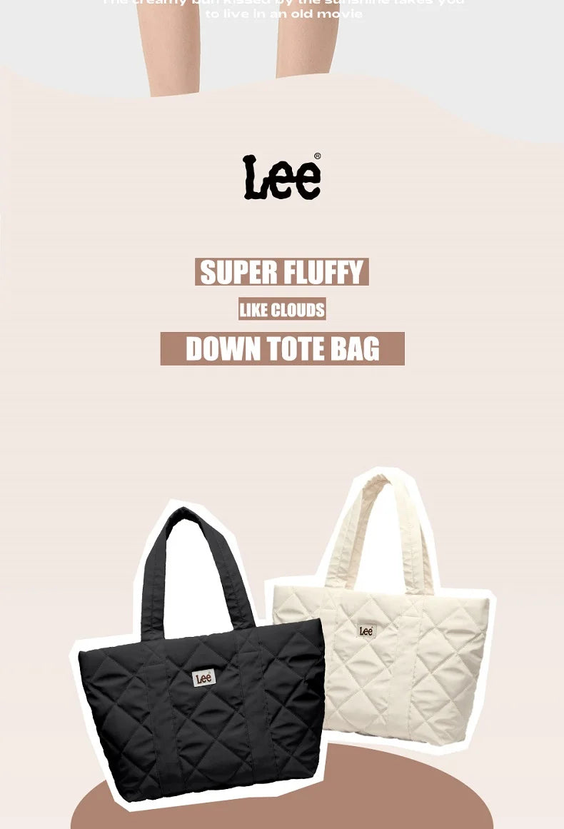 LEE Large Soft Puffer Bag Women Down-filled