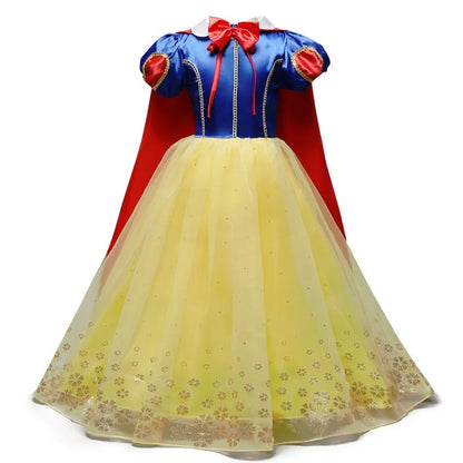 Girls Elsa Anna Dress Princess Carnival Jasmine Rapunzel
