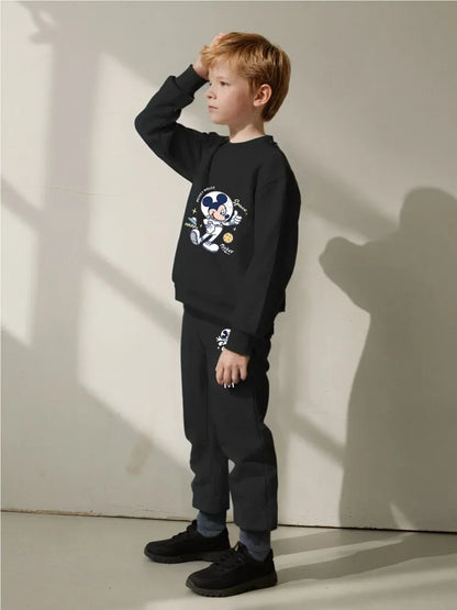 2 Pcs Boys Sets Casual Sweatshirt Hoodies and Sweatpantt