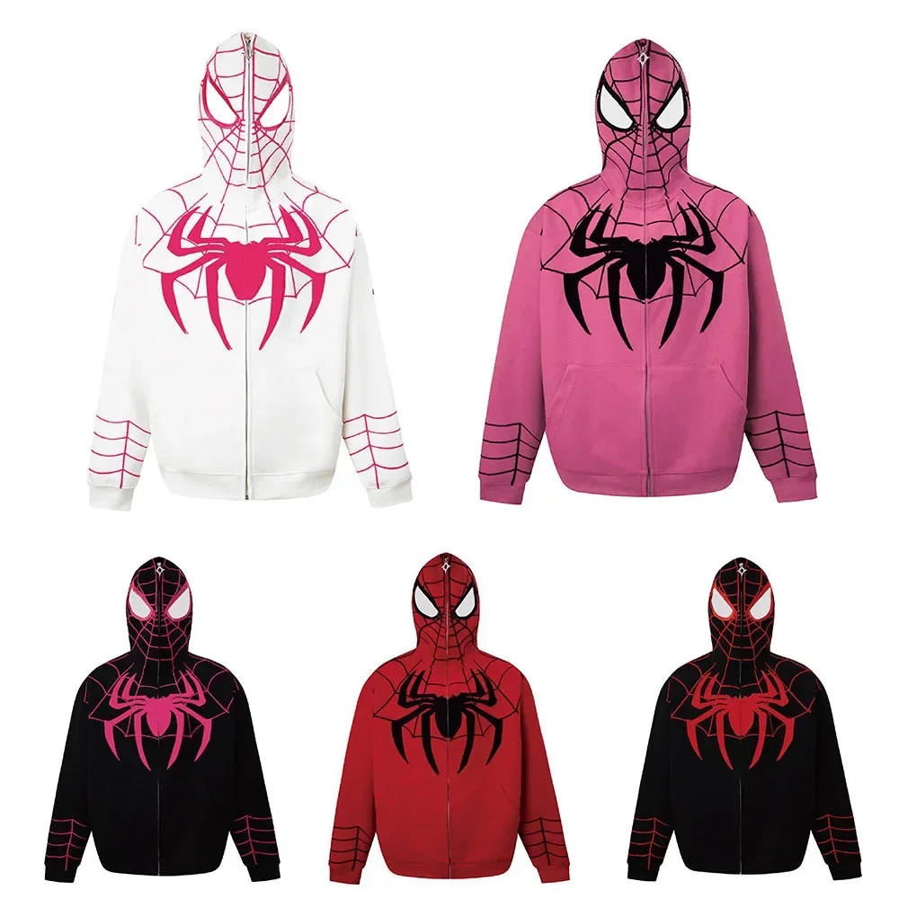 Mens/Womens Spiderman Jacket Zip Up Hoodies