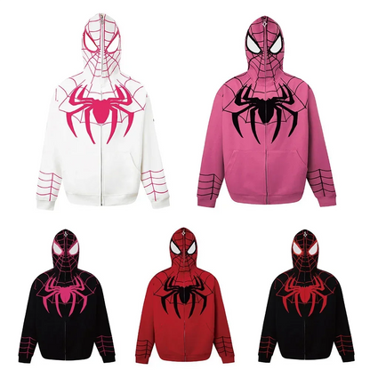 Mens/Womens Spiderman Jacket Zip Up Hoodies