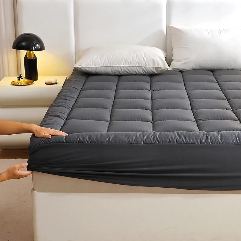Twin Full Queen King Dark Grey Mattress Topper