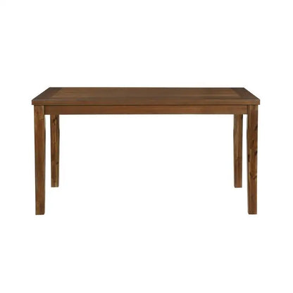 7-Piece Cherry Finish Table and 6 Upholstered Chairs Wooden