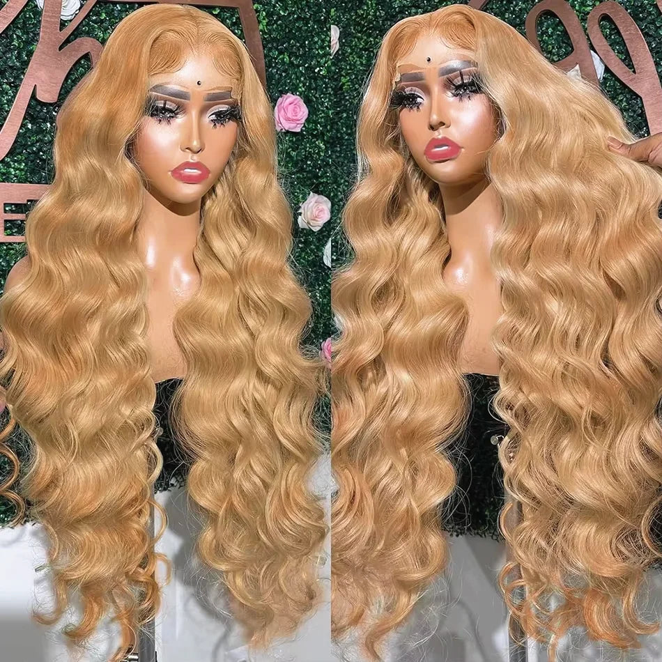Honey Blonde Body Wave Lace Frontal Wig