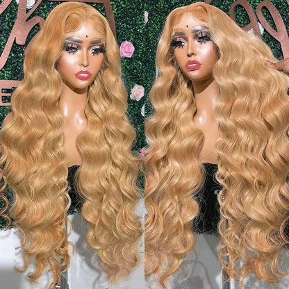 Honey Blonde Body Wave Lace Frontal Wig