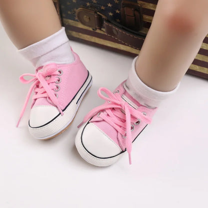 Baby Boy/Girls Canvas Shoes Non-slip Rubber Sole