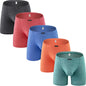 Men's Long Leg Boxer Briefs Sexy Bulge Trunks