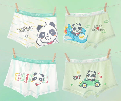 4PCS Mesh Breathable Comfort Boys  Antibacterial Underwear