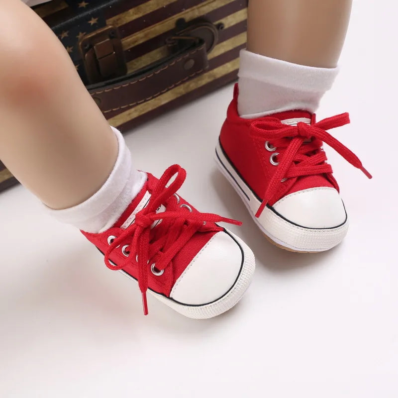 Baby Boy/Girls Canvas Shoes Non-slip Rubber Sole