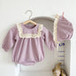 Baby Girls Long Sleeve Flower Embroidery Jumpsuit