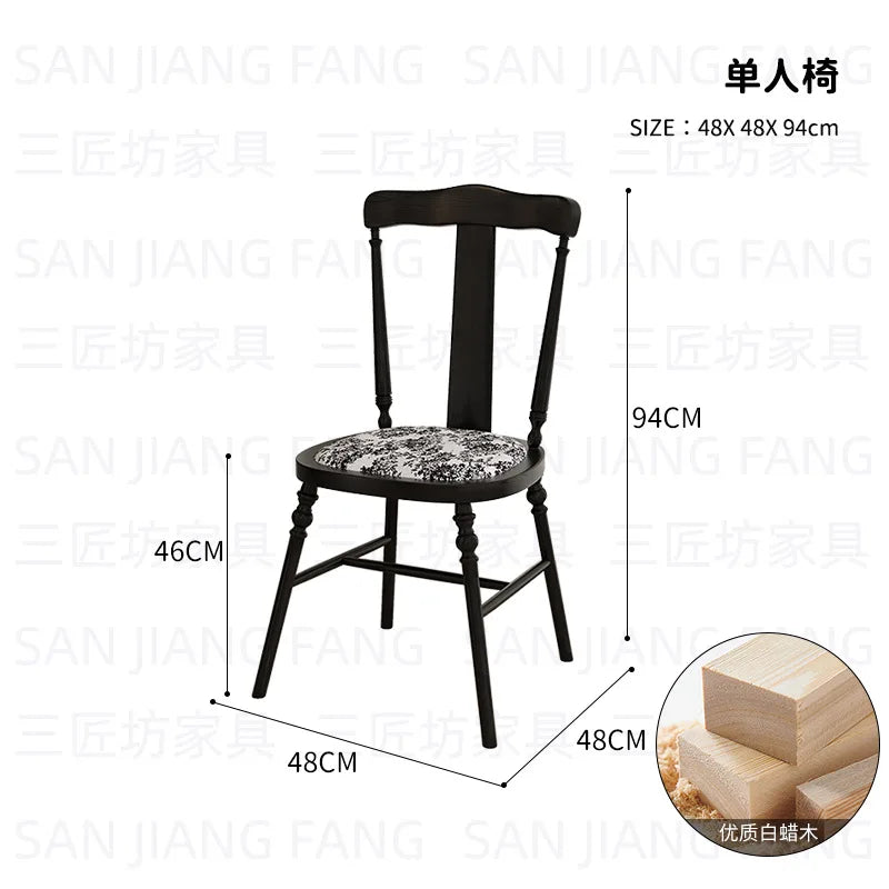 Western Dining Table and Chair Cafe Hotel