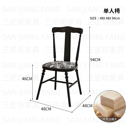 Western Dining Table and Chair Cafe Hotel