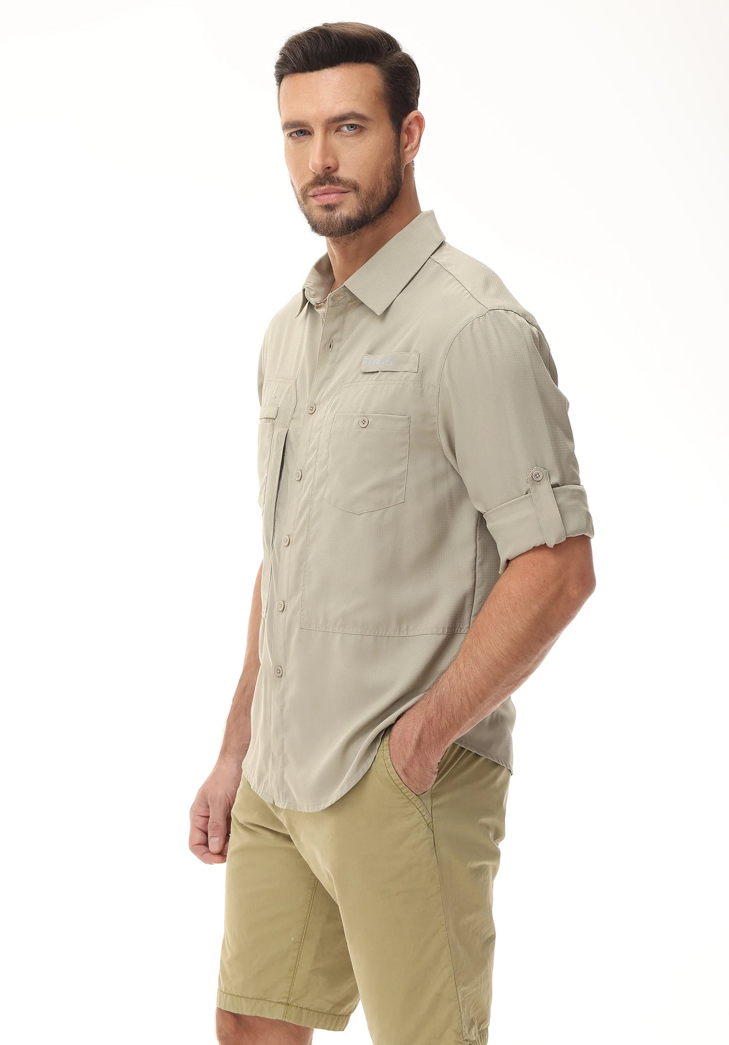 Men's UPF 50+ Casual Long Sleeve Fishing Shirts