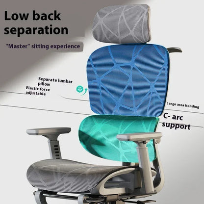 Electronic Gaming Computer Chair Adjustable Back Support