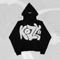 Embroidery Zipper Hoodie Street Fashion Goth Men/Women