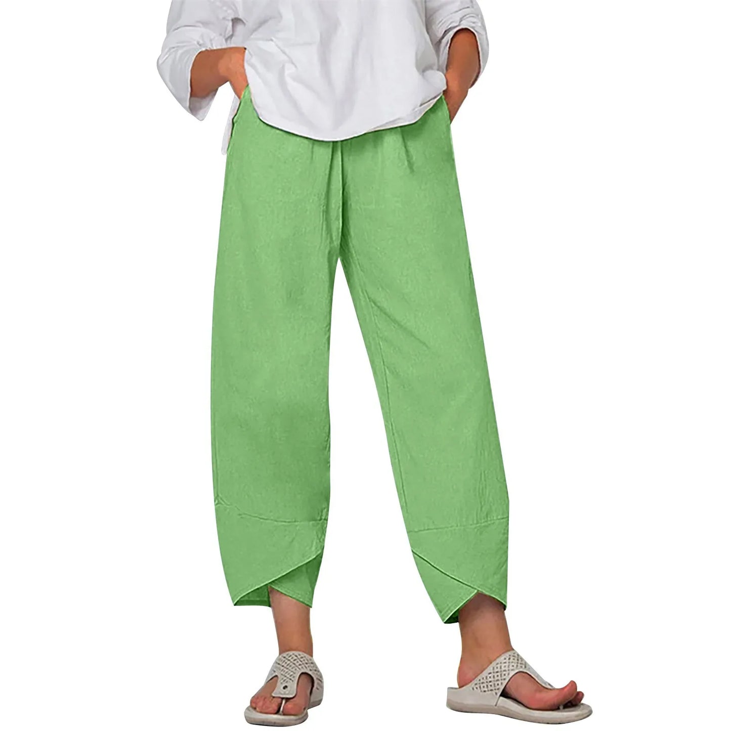 Women Sweatpants Joggers Women Cotton Linen Casual