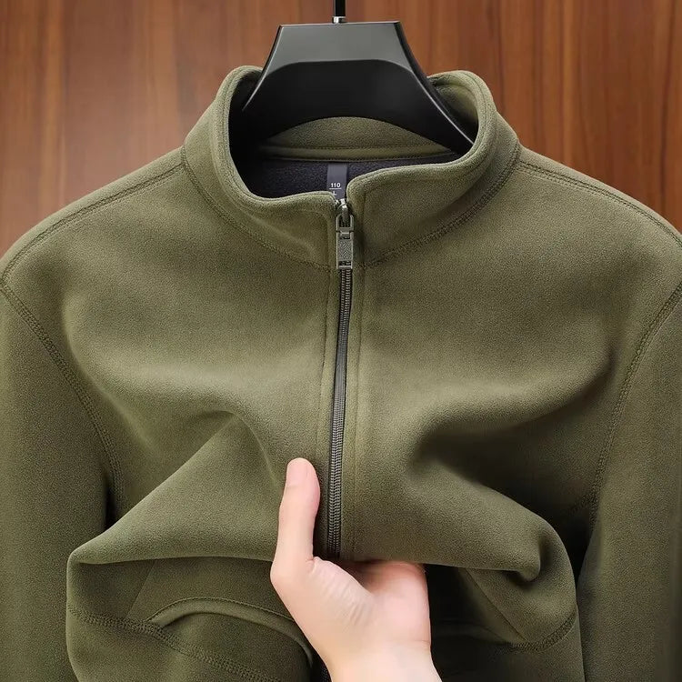 Zipper Hoodie Sweatshirt Fleece Lined Cardigan Jacket