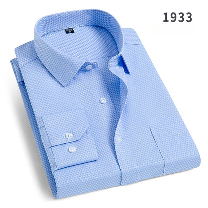 double collor Full shirts for men plus size