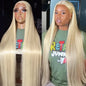 Honey Blonde Lace Frontal Human Hair Wigs