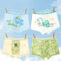 4PCS Mesh Breathable Boy Comfort Antibacterial Cartoon  Underwear