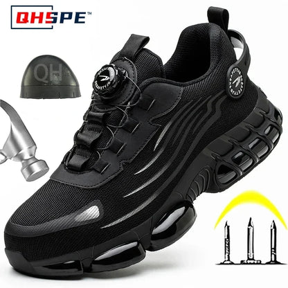 Safety Shoes Men Anti-smash Anti-puncture Work Shoes