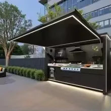 Outdoor Kitchen Pods BBQ Cooking Cabin with Electrical