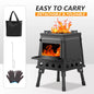 Wood Burning Camp Stove Portable Cast Iron