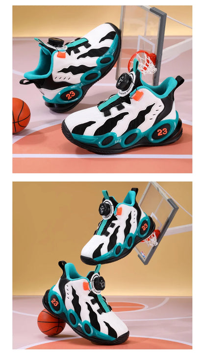 Fashion Basketball Shoes High-top PU Leather