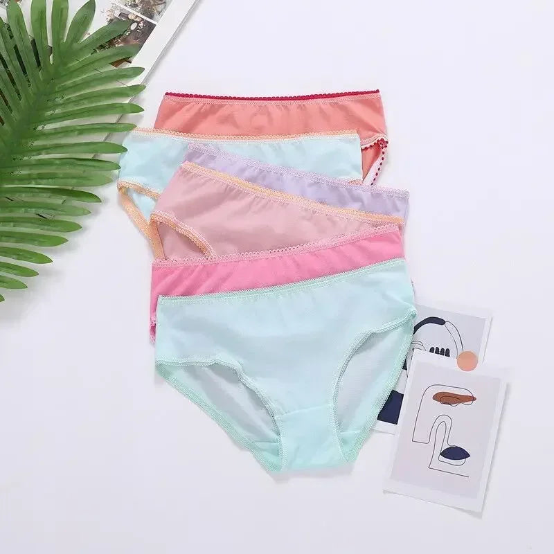 24pcs Cotton Girls Briefs Panties