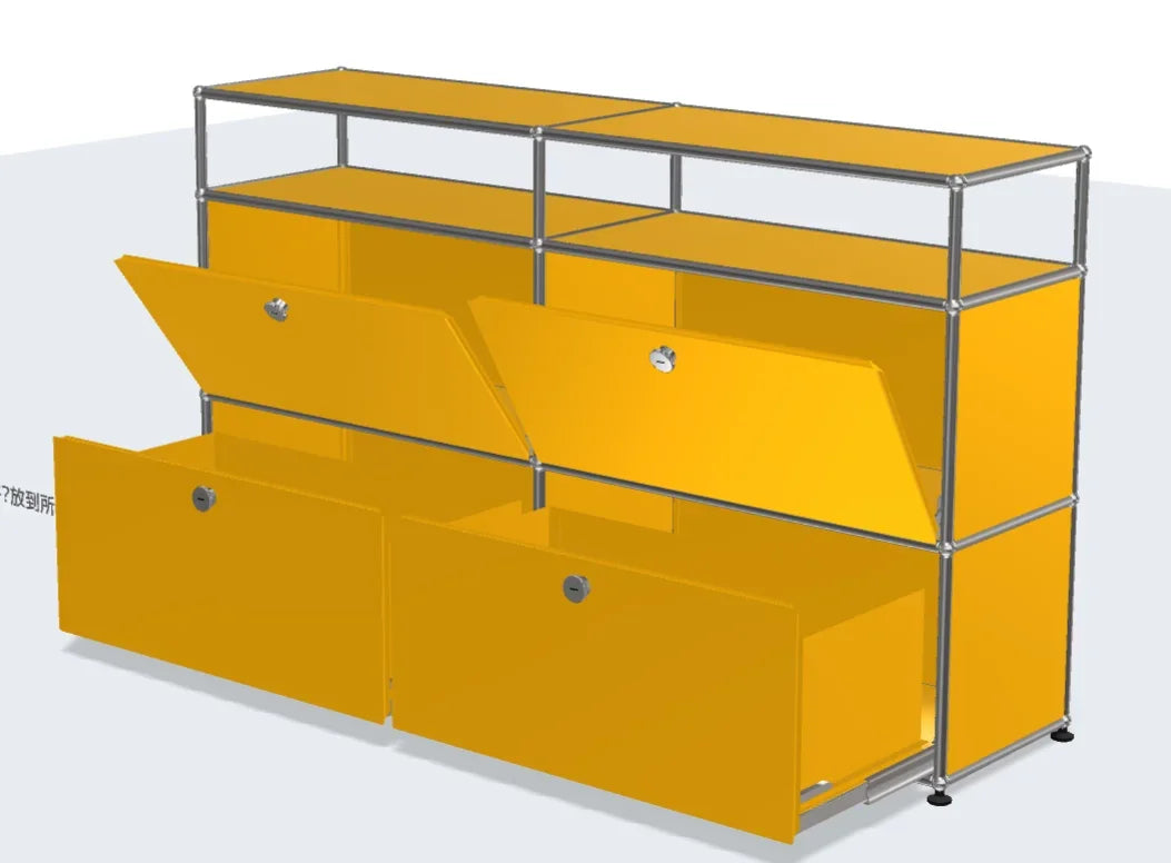 Metal Storage Display Cabinet Living Room Furniture