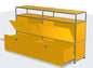 Metal Storage Display Cabinet Living Room Furniture