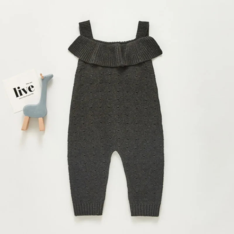 Boy/Girl Sleeveless Knit Children Rompers