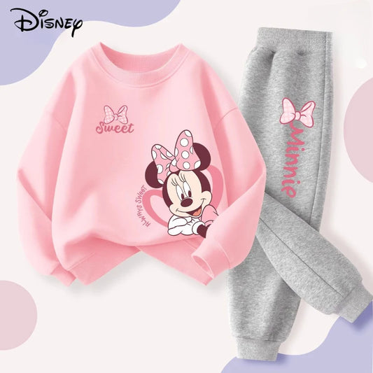 2 Pcs DISNEY Pullover Girls Sets Minnie Print