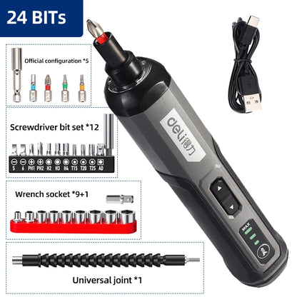 Electrical Screwdriver Set Cordless  Rechargeable